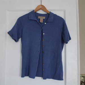 Retro button down sweater top